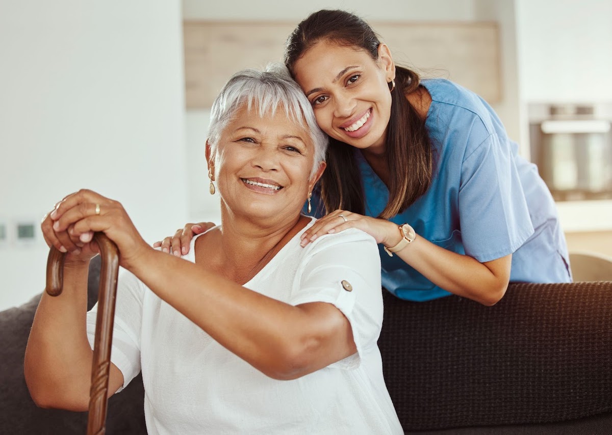 Healthcare, homecare, and patient-centered care examples.