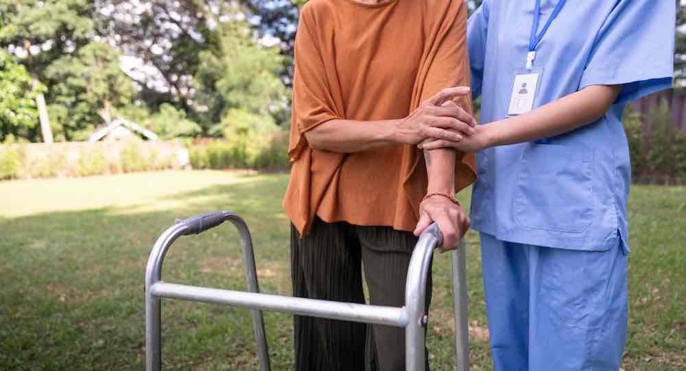 An elderly grandmother in a wheelchair and other patient-centered care examples.
