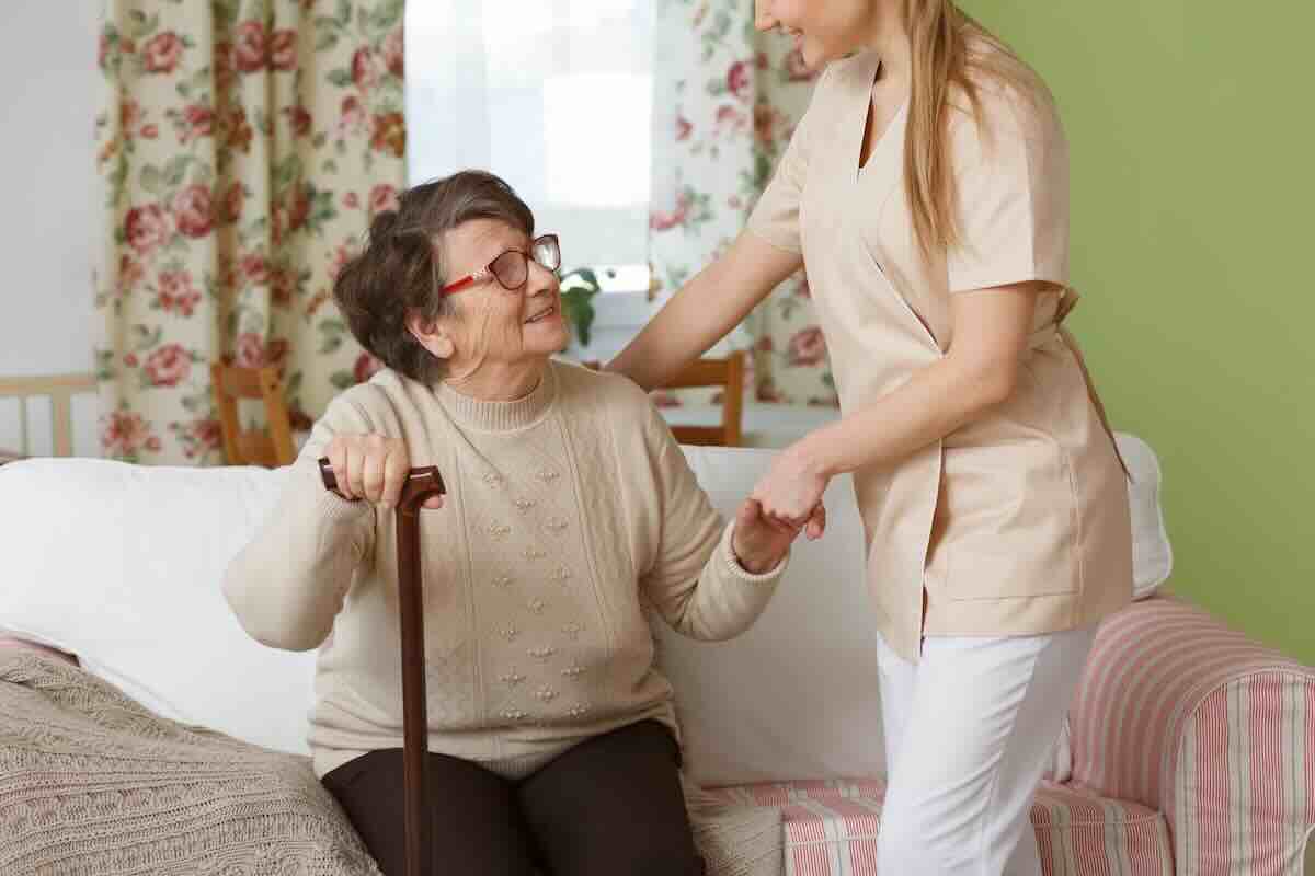 A senior woman asking what do home health aides do?